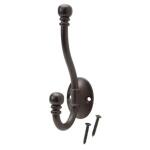 Everbilt Decorative Coat and Hat Hook Oil-Rubbed Bronze