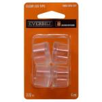 7/8 in. Clear Rubber Like Plastic Leg Caps for Table, Chair, and Furniture Leg Floor Protection (4-Pack) By Everbilt