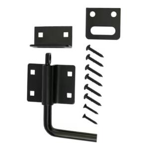 Everbilt 5 in. Heavy-Duty Gate Slide Bolt Latch Black