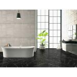 MSIAashini Black 16 in. x 32 in. Polished Porcelain Marble Look Floor and Wall Tile (14.20 sq. ft./Case) (NHDAASBLA1632C)