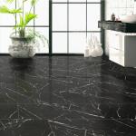 MSIAashini Black 16 in. x 32 in. Polished Porcelain Marble Look Floor and Wall Tile (14.20 sq. ft./Case) (NHDAASBLA1632C)