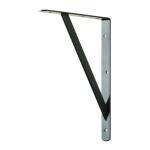 Everbilt 12 in. x 8 in. Heavy Duty Shelf Bracket Black