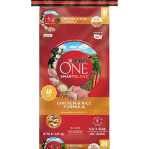 Purina ONE® SmartBlend Everyday Nutrition Adult Dog Dry Food - Chicken, High-Protein 40lb