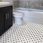 MSIAdelaide Black and White 1 in. Hexagon 10 in. x 12 in. Matte Porcelain Mesh-Mounted Mosaic Tile (0.83 sq. ft. / each) (ADELHEX-1HEXM)