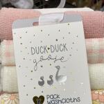 Duck Duck Goose 12 Pack Washcloths in Multi Size 9"x9"