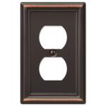 Hampton BayAscher 1 Gang Duplex Steel Wall Plate - Aged Bronze (149DDBHB)