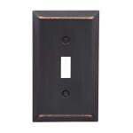 Hampton BayMetallic 1 Gang Toggle Steel Wall Plate - Aged Bronze (163TDBHB)