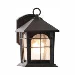 Home Decorators Collection Brimfield 9 in. Aged Iron 1 Light Line Voltage Outdoor Wall Light Sconce with No Bulb Included (HB48023PA-151)