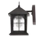 Home Decorators Collection Brimfield 9 in. Aged Iron 1 Light Line Voltage Outdoor Wall Light Sconce with No Bulb Included (HB48023PA-151)