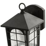 Home Decorators Collection Brimfield 9 in. Aged Iron 1 Light Line Voltage Outdoor Wall Light Sconce with No Bulb Included (HB48023PA-151)