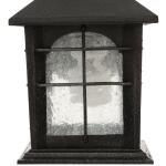 Home Decorators Collection Brimfield 9 in. Aged Iron 1 Light Line Voltage Outdoor Wall Light Sconce with No Bulb Included (HB48023PA-151)