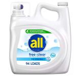 All 141 oz. Free Clear Liquid Laundry Detergent for Sensitive Skin (197004908)