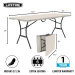 Lifetime6 ft. Fold-in-Half Table: Almond (80454)