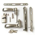 Andersen 3000 and 4000 Series Nickel Traditional Storm Door Handle Set (92892)