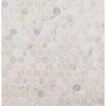 MSIAngora Hexagon 11.75 in. x 12 in. x 10 mm Honed Mosaic Marble Floor and Wall Tile (0.98 sq. ft./Each) (ANGORA-2HEXP)