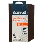 Anvil3.5 in. x 4.875 in. x 1 in. 150 Grit Fine Drywall Sanding Sponge (4-Pack) (XB-02304)