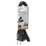 HDX 12 ft. 18/2 Light Duty Computer, Monitor, TV Replacement Cord, Black (HWHAC18212)