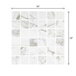 MarazziEpicClean Milton Arabescato Marble 12 in. x 12 in. Glazed Ceramic Mosaic Tile (1 sq. ft. / piece) (ML4022ECHD1P2)