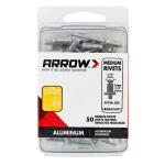 Arrow(50-Pack) 3/16 in. Medium Aluminum Rivets