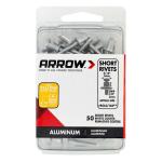 Arrow Fastener 3/16 in. x 1/8in. Aluminum Rivets (50-Pack)