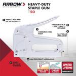 ArrowT50 Heavy Duty Staple Gun (Manual)