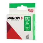 Arrow(1,000-Pack) 3/8 in. Leg x 7/16 in. 276 Electro-galvanized, 22.5-Gauge, Medium Crown,Standard Steel Staples