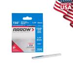 ArrowT50 1/4 in. Leg x 3/8 in. 504 Galvanized, Medium Crown, Divergent Point, 20-Gauge, Heavy-Duty Steel Staples (1,250-Pack)(504)