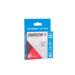 ArrowT50 1/4 in. Leg x 3/8 in. 504 Galvanized, Medium Crown, Divergent Point, 20-Gauge, Heavy-Duty Steel Staples (1,250-Pack)(504)