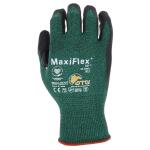 ATGMaxiFlex Cut Men's Large Green ANSI 2 Abrasion Resistant Nitrile-Coated Work Gloves (34-8443T/LVPD30)