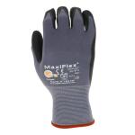 ATGMaxiFlex Ultimate Men's Large Gray Nitrile Coated Work Gloves with Touchscreen Capability (34-874T/LVPD72)