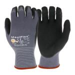 ATG MaxiFlex Ultimate Men's Large Gray Nitrile Coated Work Gloves with Touchscreen Capability (34-874T/LVPD72)