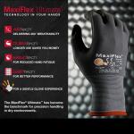 ATG MaxiFlex Ultimate Men's Large Gray Nitrile Coated Work Gloves with Touchscreen Capability (34-874T/LVPD72)