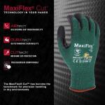 ATGMaxiFlex Cut Men's X-Large Green ANSI 2 Abrasion Resistant Nitrile-Coated Work Gloves (348443TXLVPD30)