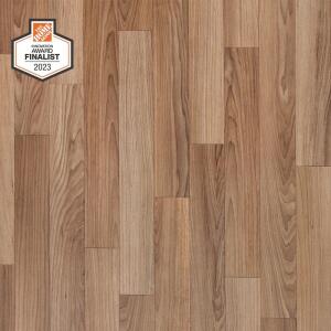 TrafficMasterAutumn Brown Oak Residential Vinyl Sheet Flooring 12 ft. Wide x Cut to Length (U9160405K743G14)