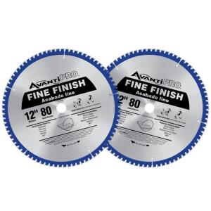 Avanti Pro(2-Pack) 12 in. x 80-Tooth Fine Finish Circular Saw Blade 