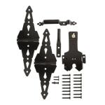 Everbilt Deluxe Latch Gate Set Black