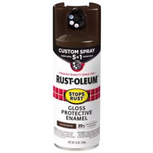 Rust-Oleum Stops Rust - 12 oz. Custom Spray 5-in-1 Gloss Leather Brown Spray Paint