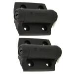 D&D 2-7/8 in. x 3-3/4 in. Self-Closing Metal Gate Hinge Black (2-Pack)