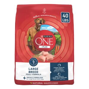 Purina ONE® +Plus Large Breed Adult Dog Dry Food - Chicken, Natural, Antioxidants 40lb