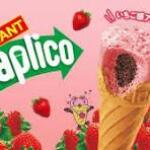 Caplico Strawberry Chocolate Dry Ice Cream Cone Puffed Snack Sweet Glico Japan