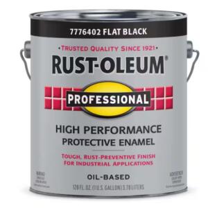 Rust-Oleum Professional - 1 gal. High Performance Protective Enamel Flat Black Oil-Based Interior/Exterior Paint