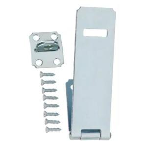 Everbilt 6 in. Adjustable Staple Safety Hasp Zinc-Plated