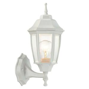 Hampton Bay 15 in. White Dusk to Dawn Decorative Outdoor Wall Lantern Sconce Light