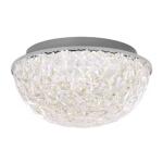 Home Decorators Collection Ellis Place 12.25 in. Chrome LED Round Flush Mount, Modern Ceiling Light