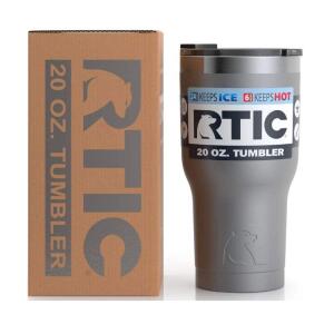 Rrtic 20 Oz Tumbler Graphite Stainless Steel Coffee Travel Mug with Lid