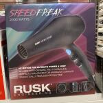 Rusk Engineering Super Freak Ceramic and Tourmaline Professional Hair Dryer 2000 Watts Black