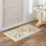 Home DynamixComfy Pooch Clean Paw Beige/Brown 21 in. x 30 in. Door Mat For Pets (1-CPP-161)