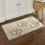 Home DynamixComfy Pooch Clean Paw Beige/Brown 21 in. x 30 in. Door Mat For Pets (1-CPP-161)