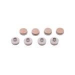 Everbilt 8-Pack Beige Round Felt Nail-On Furniture Glides for Floor Protection, 1 in. (49934)