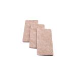 Everbilt 2 in. x 4 in. Beige Heavy Duty Self-Adhesive Rectangular Felt Furniture Pads (3-Pack) (49948)